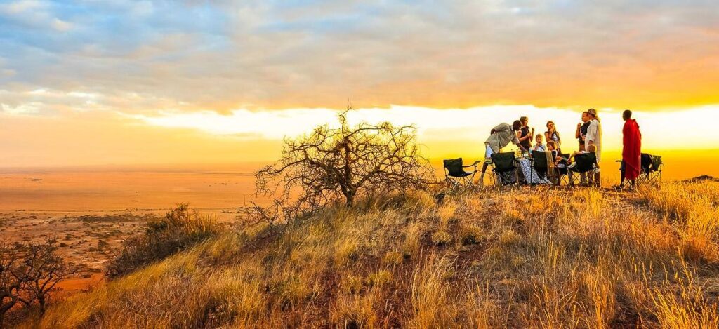 Sundowner im Shu`mata Camp