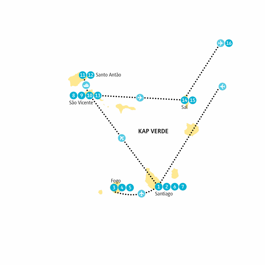 Reiseroute CVCAB27
