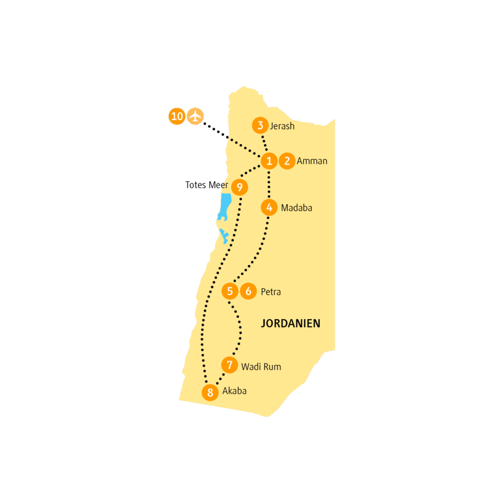 Reiseroute JOPET